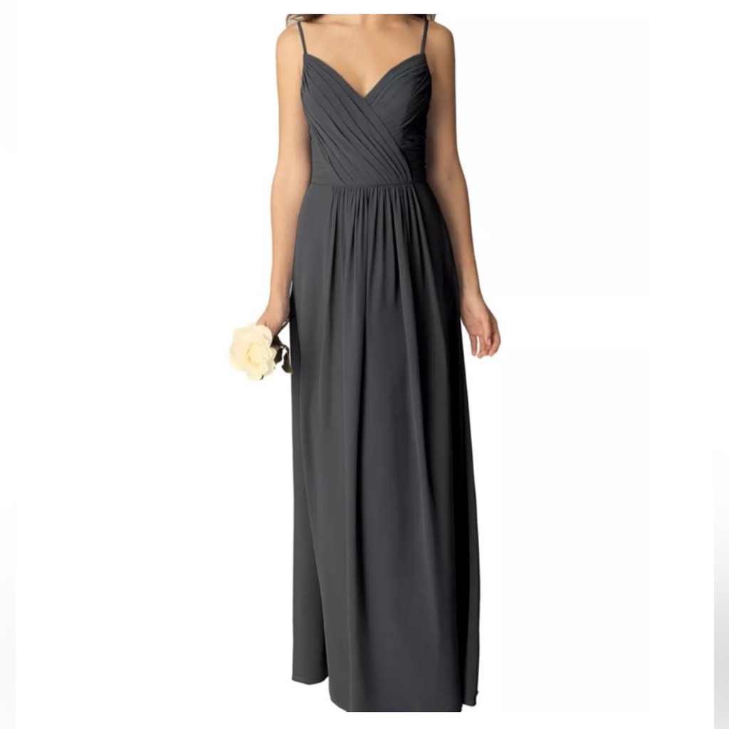 Bill Levkoff Formal Dress - Charcoal Size 6